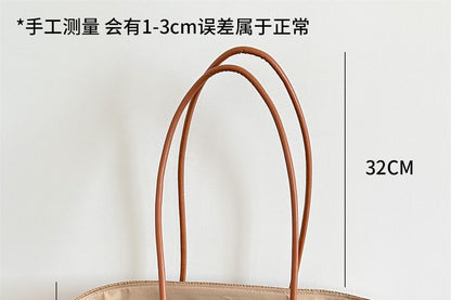Tote Straw Striped Bag