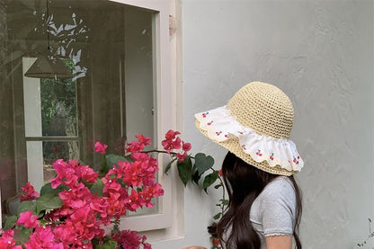 Tote Straw Striped Bag