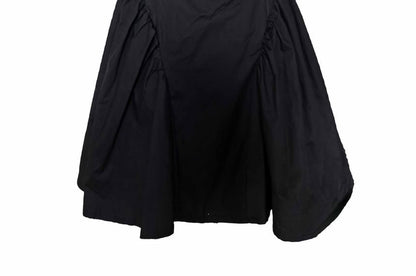 Back Plain Mini Tie Dress Square A-Line Neck Open Sleeveless Waist
