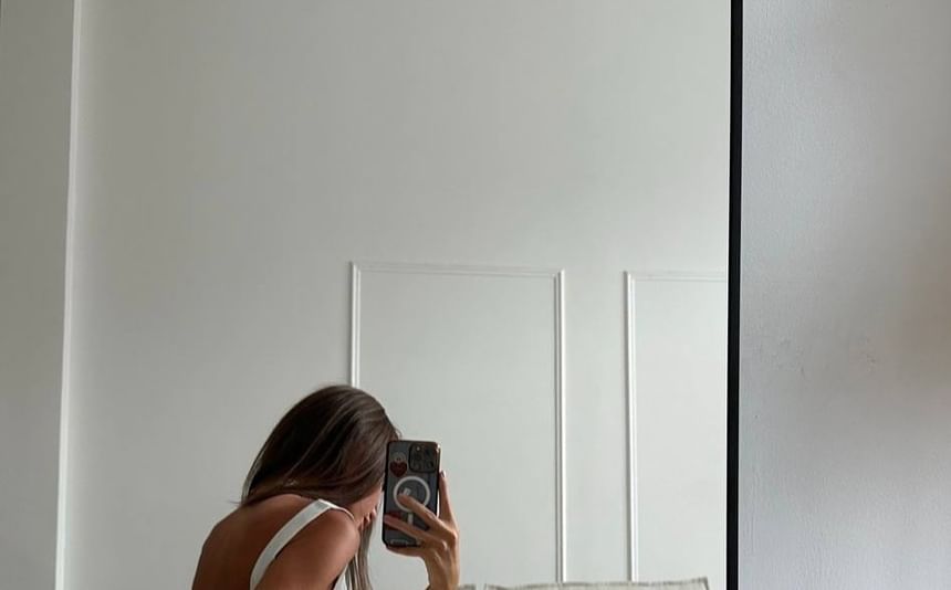 Back Plain Mini Tie Dress Square A-Line Neck Open Sleeveless Waist