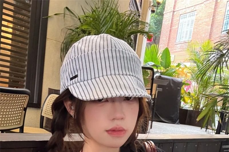 Cap Baseball Striped Brim Short
