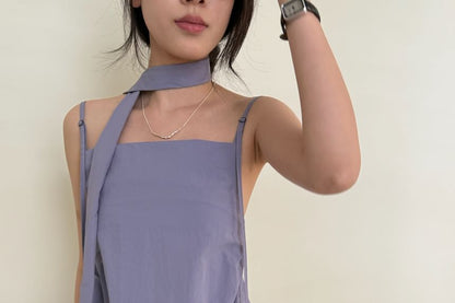 Square Plain Cami Neck Top