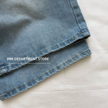 Waist High Shorts Denim Wide Leg
