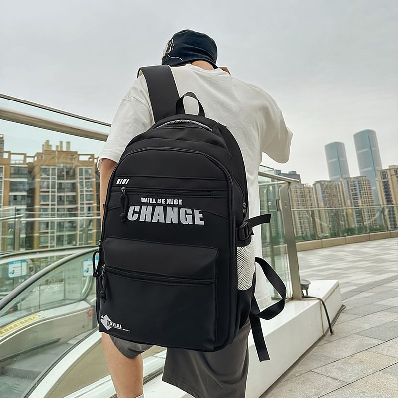 Backpack Two Tone Lettering