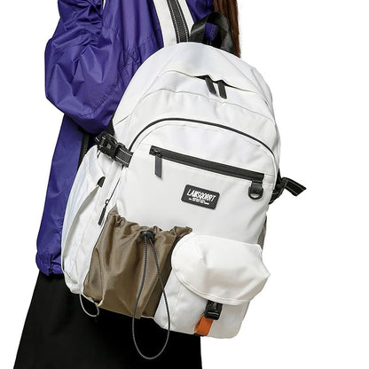 Backpack Contrast Pocket Lettering