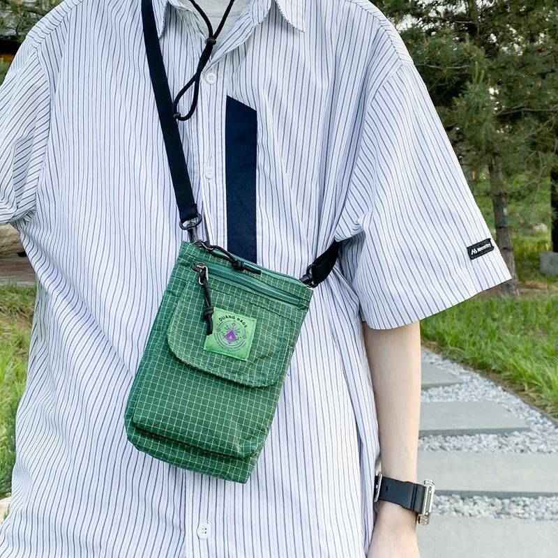 Bag Striped Crossbody Flap