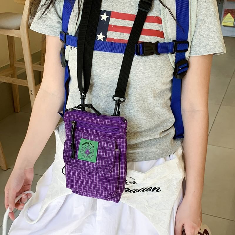 Bag Striped Crossbody Flap