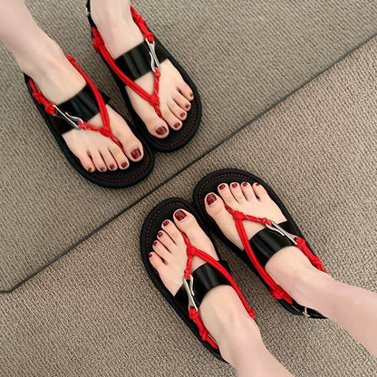 Sandals Buckled Thong