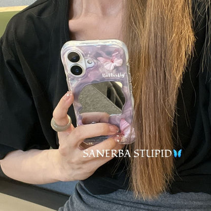 Butterfly Mirrored Case Phone