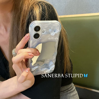 Butterfly Mirrored Case Phone