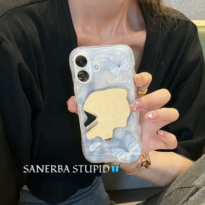 Butterfly Mirrored Case Phone