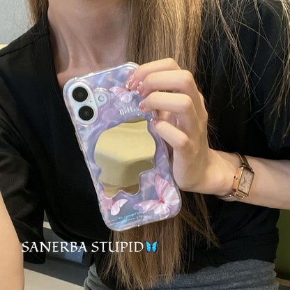 Butterfly Mirrored Case Phone