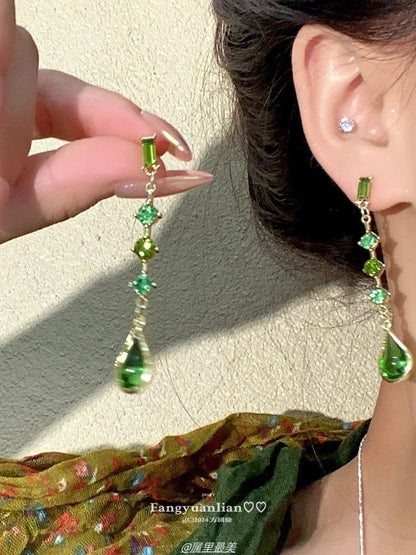 Drop Teardrop Earring Rhinestone