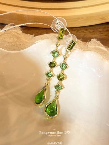 Drop Teardrop Earring Rhinestone