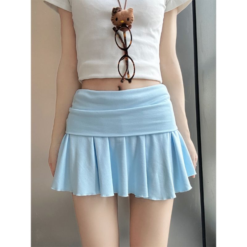 Rise Skirt Mini Low Plain
