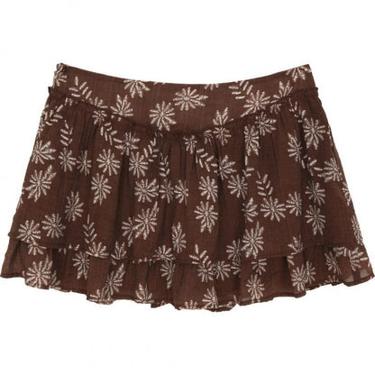/ Print V-Neck Sleeveless Top Skirt Mini
