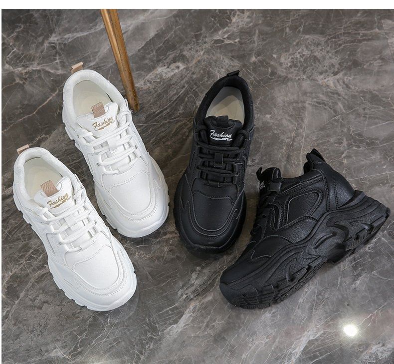 Sneakers Wedge Hidden Panel Platform