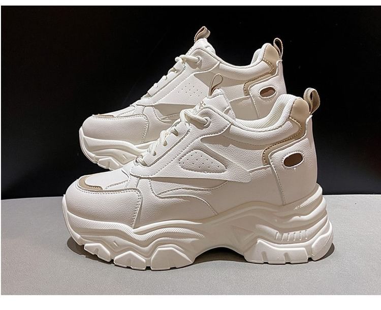 Wedge Panel Hidden Sneakers Platform