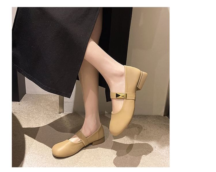Shoes Mary Leather Jane Faux