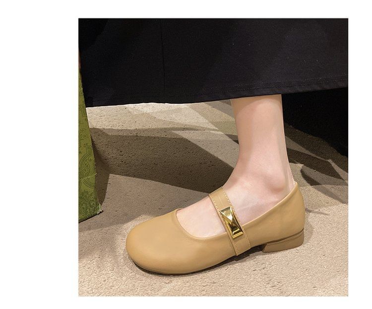 Shoes Mary Leather Jane Faux