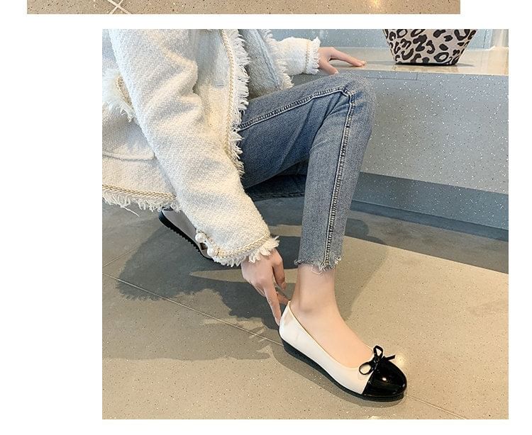 Cap Flats Bow Toe