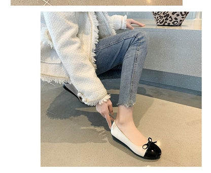 Cap Flats Bow Toe