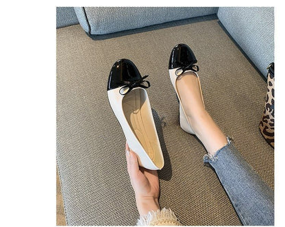Cap Flats Bow Toe