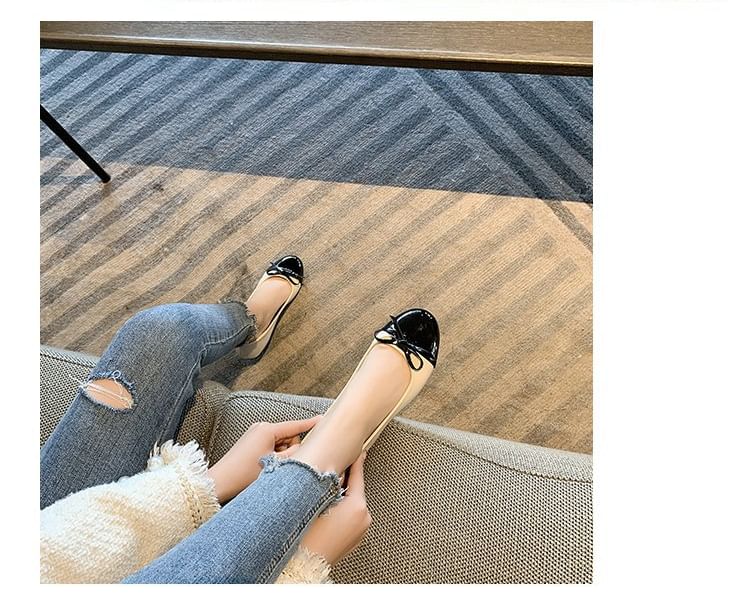 Cap Flats Bow Toe