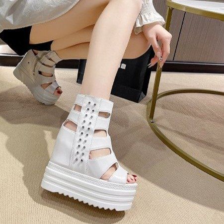 Studded Sandals Gladiator Platform