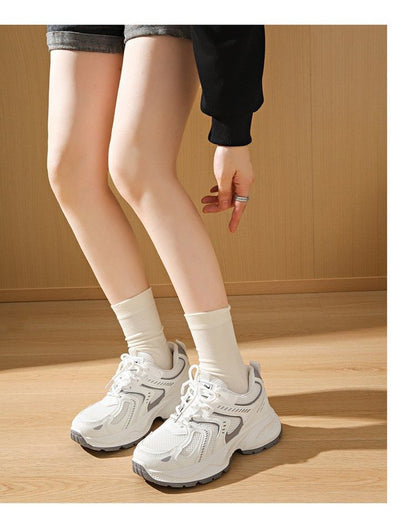 Sneakers Mesh Platform Panel