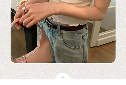 Short-Sleeve Lace V-Neck Crop Top