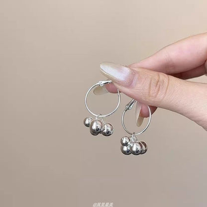 Earring Bead Alloy Polished Drop