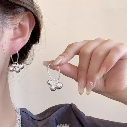 Earring Bead Alloy Polished Drop