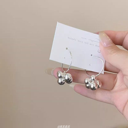 Earring Bead Alloy Polished Drop