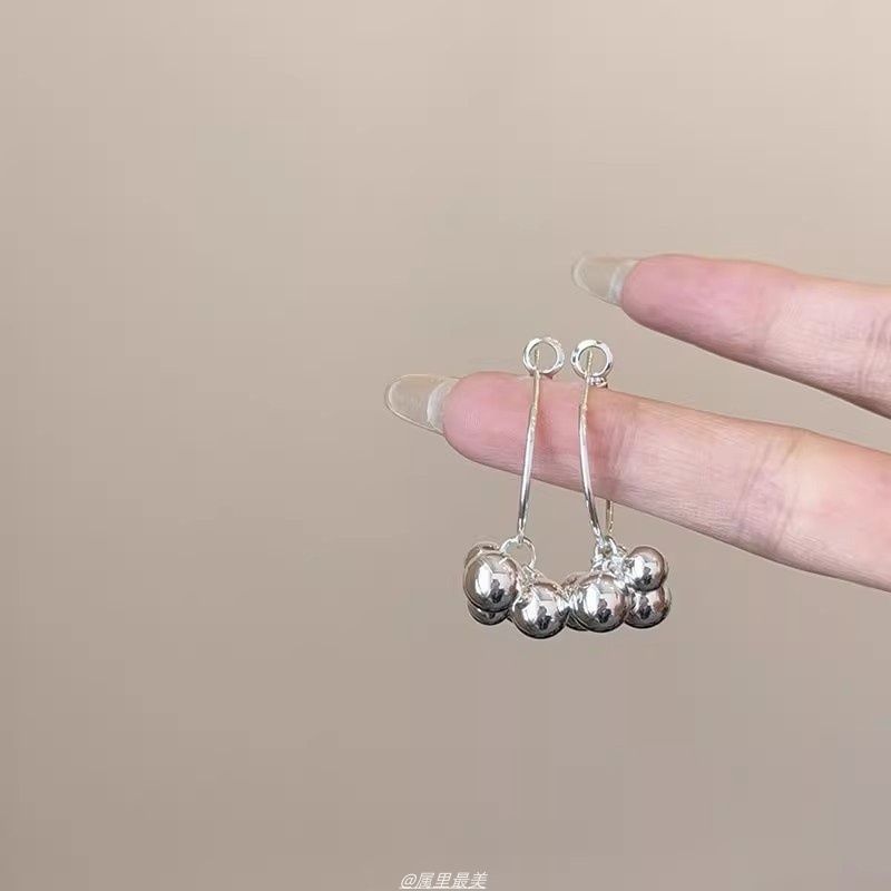 Earring Bead Alloy Polished Drop