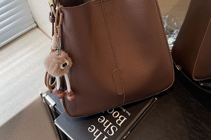Pouch Faux Bag Shoulder Leather With