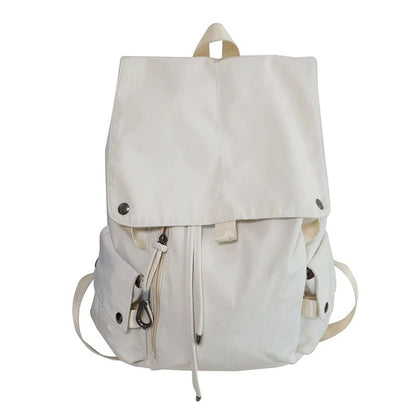 Nylon Plain Backpack Drawstring