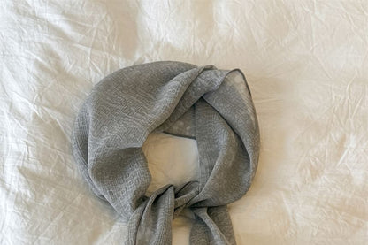 Sheer Jacquard Floral Scarf