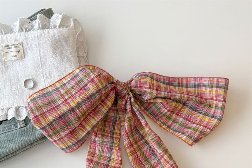 Plaid Scarf Headkerchief /