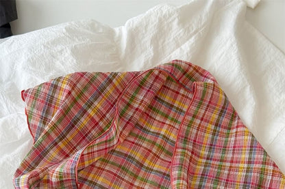 Plaid Scarf Headkerchief /