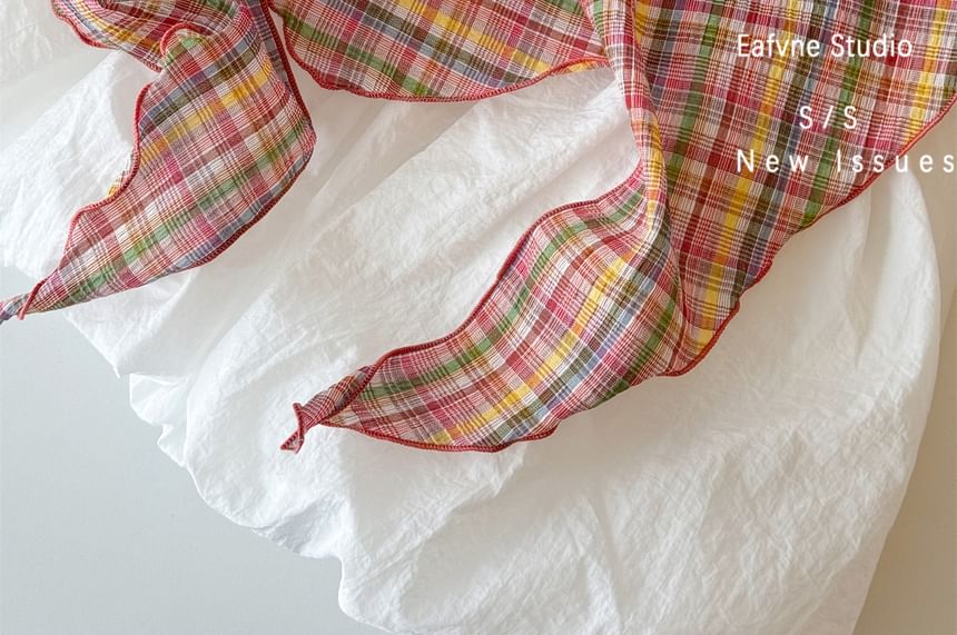 Plaid Scarf Headkerchief /