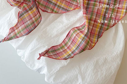 Plaid Scarf Headkerchief /