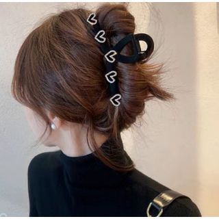 Hair Heart Clamp Rhinestone