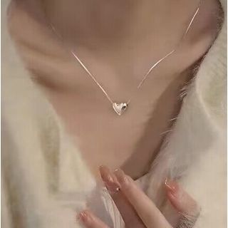 Necklace Pendant Glossy Heart