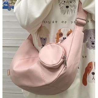 Coin Plain Pouch Purse With Zipper Crossbody
