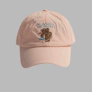 Baseball Cap Embroidered Bear