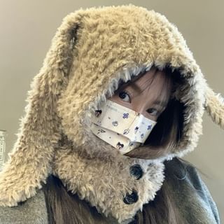 Rabbit Ear Chenille Balaclava