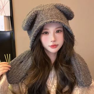 Bear Ear Knit Balaclava