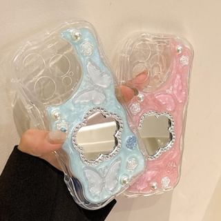 Mirrored Phone Case Floral