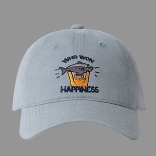 Cat Cap Embroidered Baseball